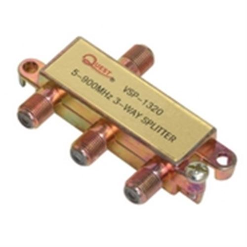 CATV Splitter; 3-Way; Horizontal; 900MHZ (VSP-1320)