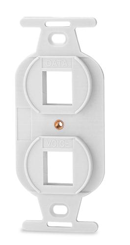 2-Port 106 Type Keystone (106A-2-WH)