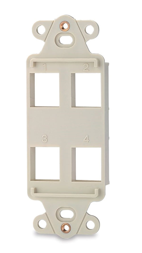 4-Port Decora Style Keystone (DA-4)