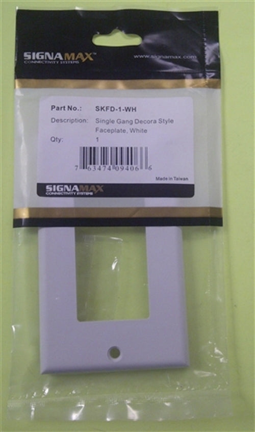 Single Gang Decora Style (SKFD-1-WH)