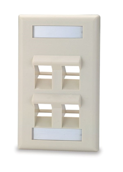 4-Port Single Gang Angled (SKFLA-4)