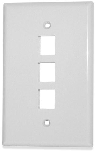 3-Port Single Gang Oversize (SKFM-3-WH)