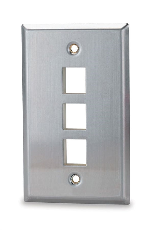 3-Port Single Gang Stainless (SSKF-3)