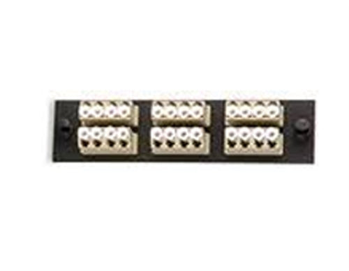 UFE-B-12LC 24 Fiber (6 Quad) LC MM Adapter Plate (UFE-B-12LC)