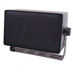 ( speco_DMS3TS ) Weather Resistant 3 Way Speakers w/ Transformer Black