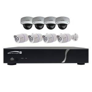 ( speco_ZIPT8BD2 ) 8CH HD-TVI DVR, 1080p, 120fps, 2TB w/ 4 Outdoor IR Bullet & 4 Outdoor IR Dome, 2.8mm lens, White