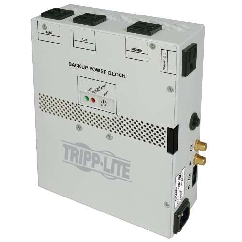 550VA Audio/Video Backup Power Block - Exclusive UPS Protection for Structured Wiring Enclosure (tripp_AV550SC)