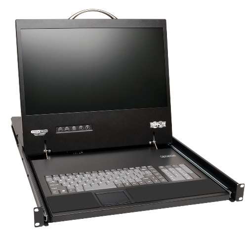 NetCommander 16-Port Cat5 IP Rack-Mount Console KVM Switch 1+1 User with 19-in. LCD (tripp_B070-016-19-IP)