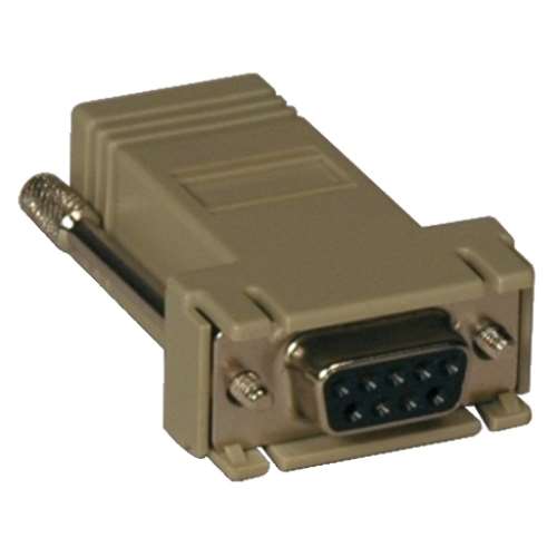 Modular Serial Adapter Crossover Wiring (DB9 F to RJ45 F) (tripp_B090-A9F-X)