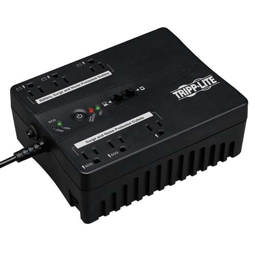 ECO Series 120V 350VA 180W Energy-Saving Standby UPS with USB port and 6 Outlets (tripp_ECO350UPS)