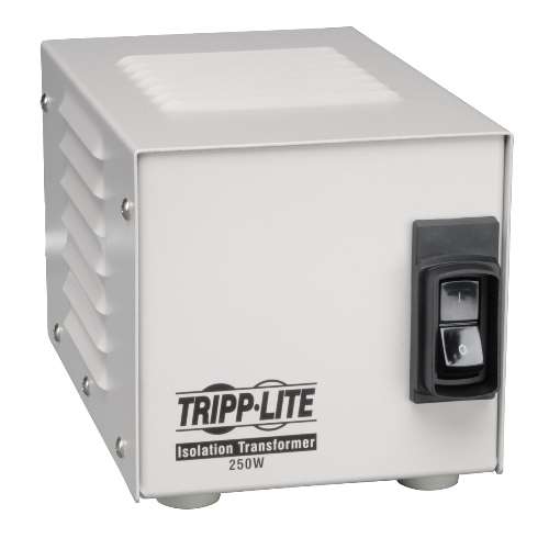 Isolator Series 120V 250W UL60601-1 Medical-Grade Isolation Transformer with 2 Hospital-Grade Outlets (tripp_IS250HG)