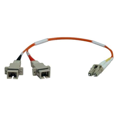 Duplex Multimode 62.5/125 Fiber Adapter (LC-SC M/F) 0.3M (1-ft.) (tripp_N458-001-62)