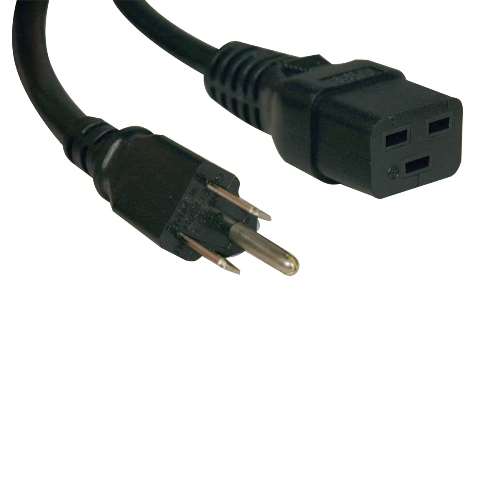 "Heavy-Duty Power Cord, 15A, 14AWG (IEC-320-C19 to NEMA 5-15P), 10-ft." (tripp_P034-010)