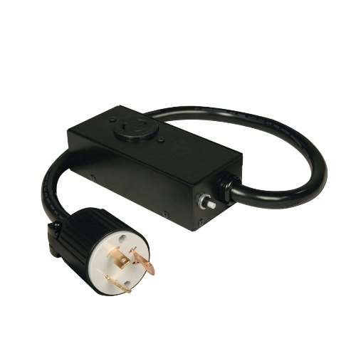 "Heavy-Duty Power Extension Cord with 20 AMP Breaker, 20A, 10AWG (NEMA L5-30P to NEMA L5-20R), 2-ft." (tripp_P043-002)
