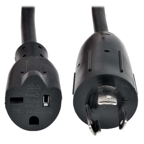 "Heavy-Duty Power Adapter Cord, 20A, 12AWG (NEMA-L5-20P to NEMA-5-20R), 6-in." (tripp_P046-06N)