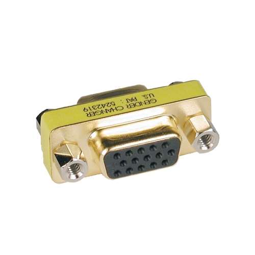 Compact/Slimline VGA Video Coupler Gender Changer (HD15 F/F) (tripp_P160-000)