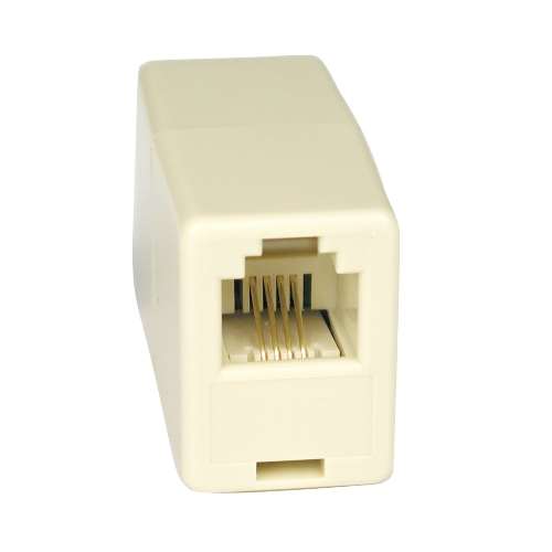 RJ11 Straight Through Modular In-Line Coupler (F/F) (tripp_P420-001)