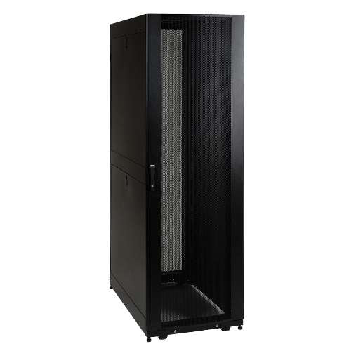 42U SmartRack Mid-Depth Rack Enclosure Cabinet with doors & side panels (tripp_SR42UBMD)