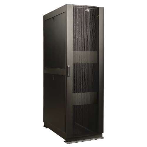 42U SmartRack Seismic-Rated Standard-Depth Rack Enclosure Cabinet with doors & side panels (tripp_SR42UBZ4)