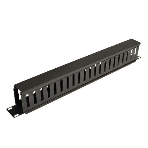 SmartRack 1U Horizontal Cable Manager - Finger duct with cover (tripp_SRCABLEDUCT1U)
