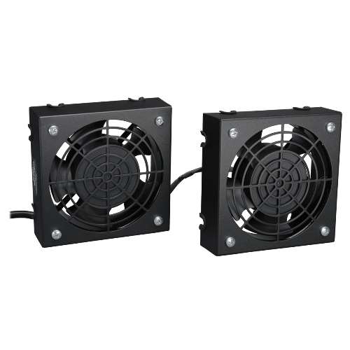 SmartRack Wall-Mount Roof Fan Kit - 2-120V high-performance fans; 210 CFM; 5-15P plug (tripp_SRFANWM)