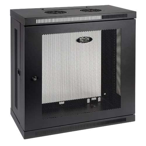 SmartRack 12U Slim Wall-Mount Shallow-Depth Rack Enclosure Cabinet (tripp_SRW12U13)