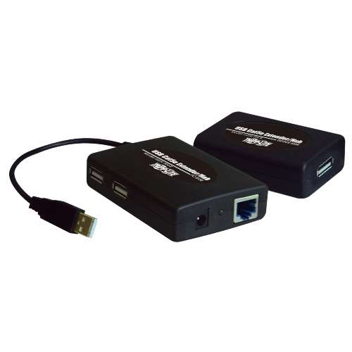 4-Port USB 2.0 Hi-Speed USB over Cat5 Hub with 3 local Ports and 1 Remote Port (tripp_U224-1R4-R)