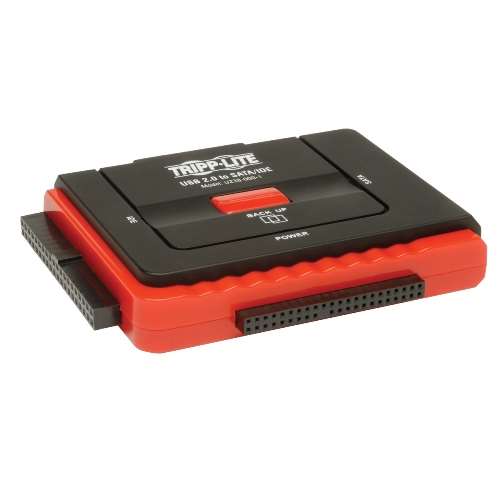 USB 2.0 Hi-Speed to Serial atA (SatA) and IDE Adapter for 2.5in or 3.5in Hard Drives (tripp_U238-000-1)