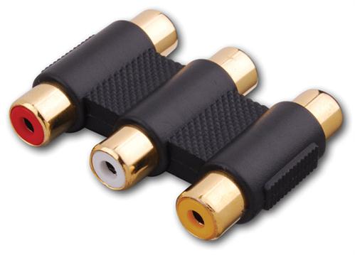 Triple RCA Composite Audio/Video Coupler (110203)