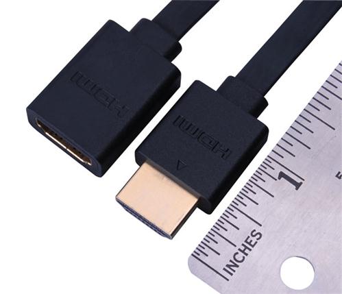Super Flex Flat HDMI® High Speed Male to Female Cable with Ethernet (233201X)