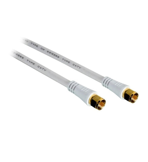 "Vanco FFRG6U35W RG6 "F" Type Plug to "F" Type Plug Coaxial Cable (White, 35 Feet): Electronics" (FFRG6U35W)