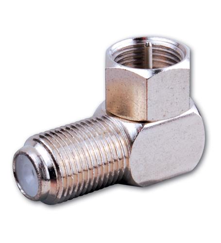 Right Angle Female "F" Jack to Male "F" Plug Adapter (VAD21X)