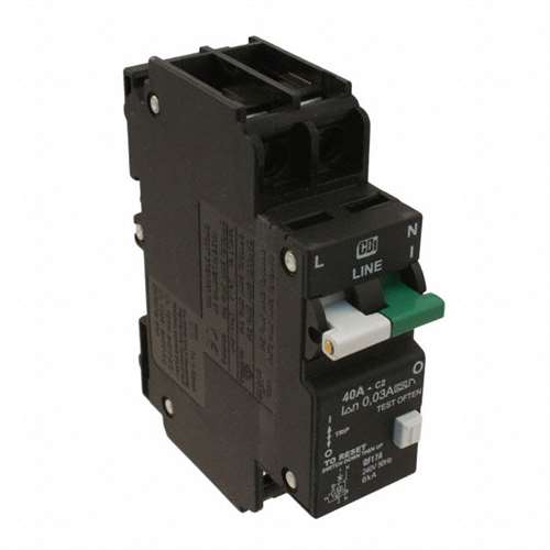 Circuit Breaker, GFI 22ma, UL 1053, 40A, UL 1077 (AE_C40A2P-GFI)