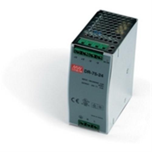 Power Supply, 75 Watts, 3.125 Amps, 24 VDC output, 85-264 VAC input, DIN Rail mounted (AE_DR-75-24)