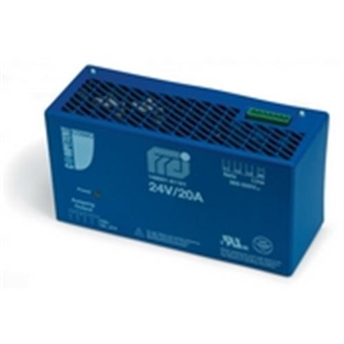 Power Supply, DIN Rail mounted, 3 Phase, 340 - 550 VAC in, 24 VDC out, 480 Watts, 20 Amps, UL Approved (AE_F24020-3)