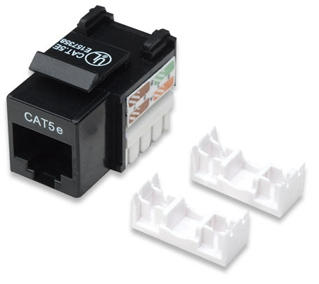 Cat5e Keystone Jack BLACK  (210416)