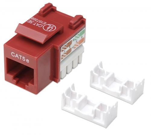 Cat5e Keystone Jack RED (210478)