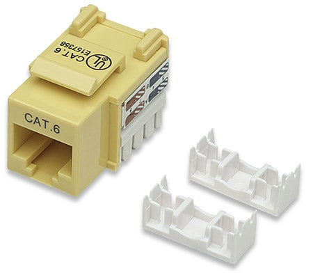Cat6 Keystone Jack YELLOW (210584)