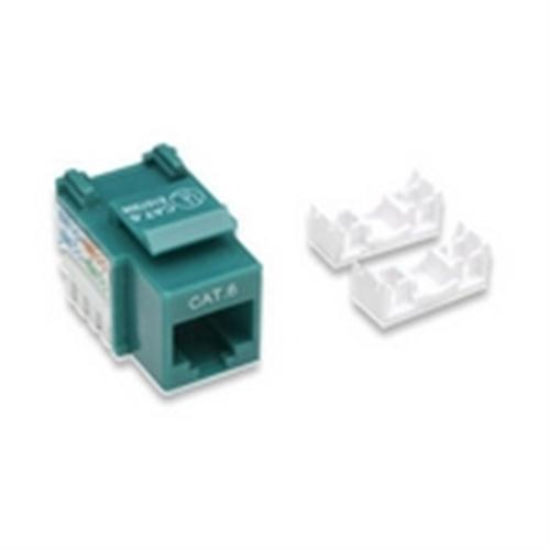 Cat6 Keystone Jack GREEN  (210638)