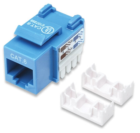 Cat6 Keystone Jack BLUE  (210737)
