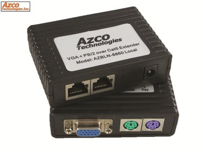 VGA / PS2 over  2 x Cat5e Extender Set For use with Monitor, Mouse & Keyboard Max. distance 150ft   azco_AZBLN8860