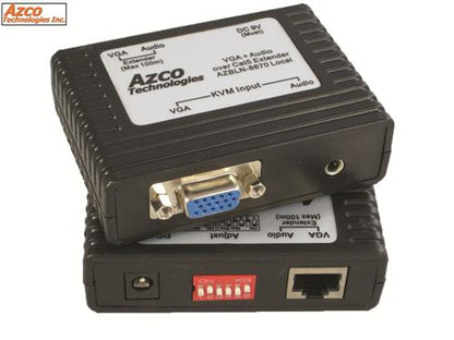 VGA / 3.5mm Audio over  1 x Cat5e Extender Set For use with Monitor and Audio Max. distance 150ft  azco_AZBLN8870