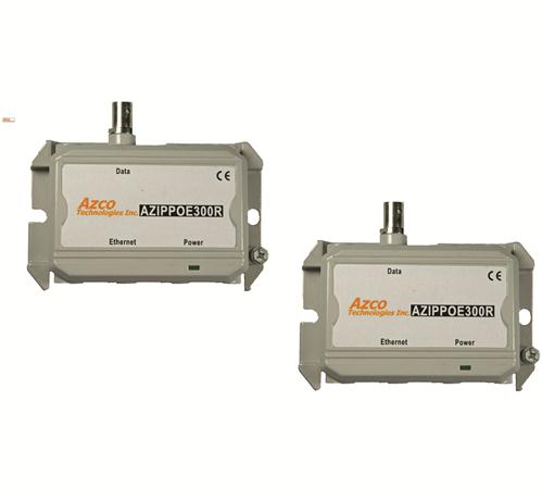 IP / POE Extender Set over coax up to 1000ft azco_AZIPPOE300
