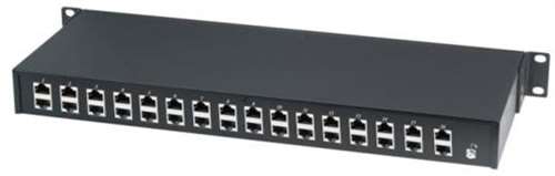 16 Ch. Network Surge Protector for POE Switch in 1U Rack Mount azco_AZSPPOE16