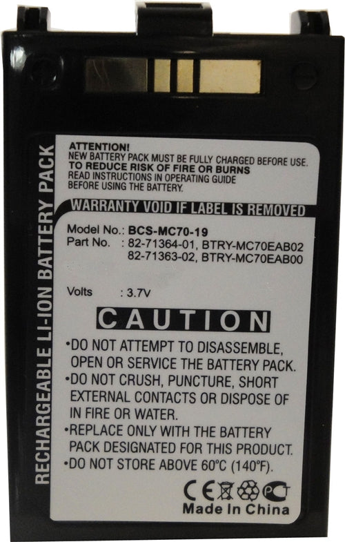 REPL. SYMBOL MC70 BATT LION 1900MAH (BCS-MC70-19)