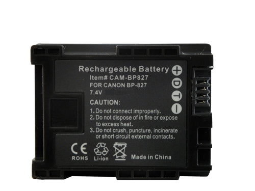 REPL. CANON BP-827 7.4V (CAM-BP827)