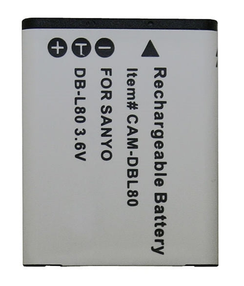 SANYO DB-L80 DIGITAL CAMERA BATTERY (CAM-DBL80)