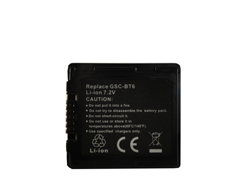 REPL. TOSHIBA GSCBT6 7.2V LI-ION (CAM-GSCBT6)