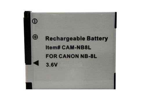 REPL. CANON NB-8L 3.6V     (CAM-NB8L)