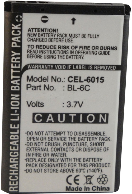 REPL. NOKIA 6015 BATTERY   (CEL-6015)